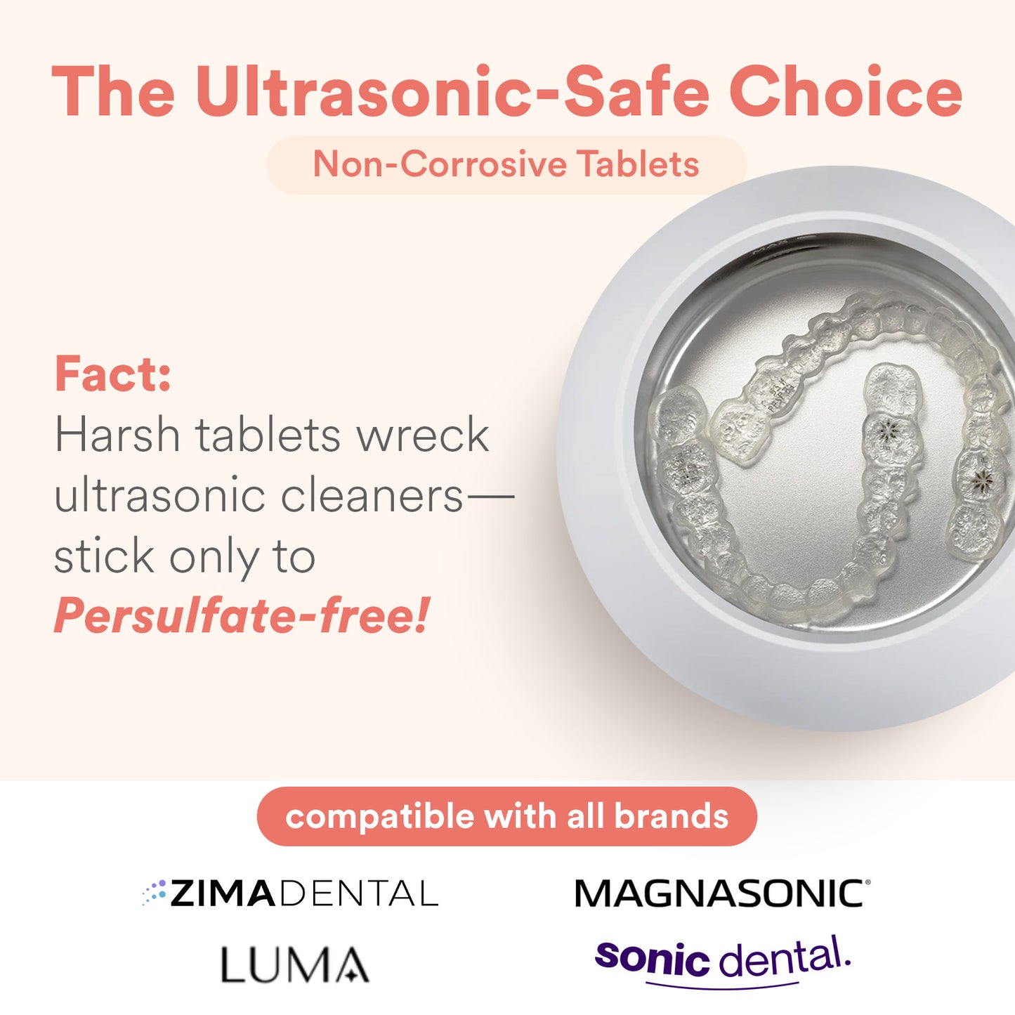 Daily Retainer & Aligner Cleaner Tablets Mint-Scented | No DYE