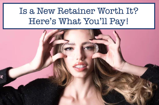 a girl with new retainers