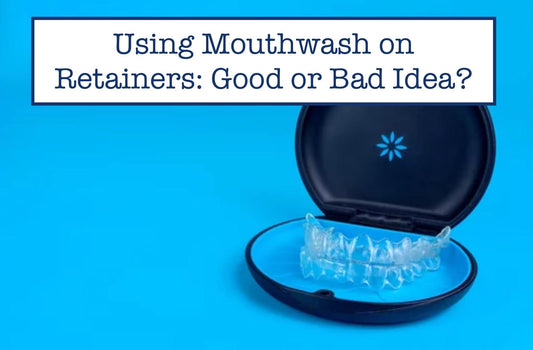 retainers inside its open case