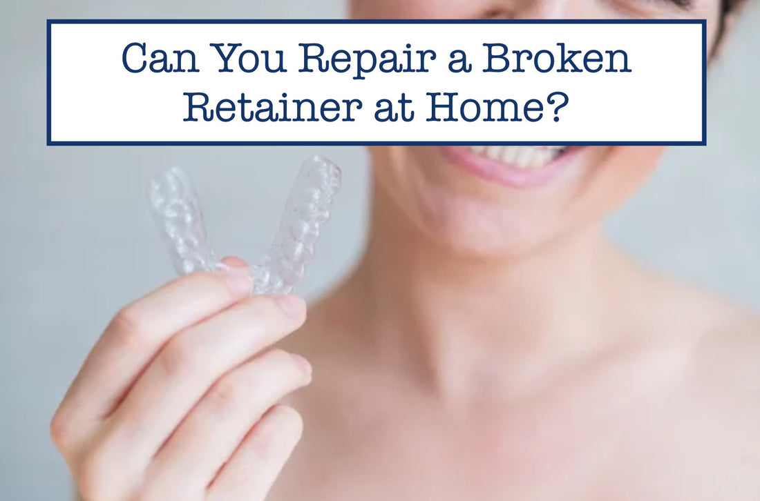 holding a clear retainer