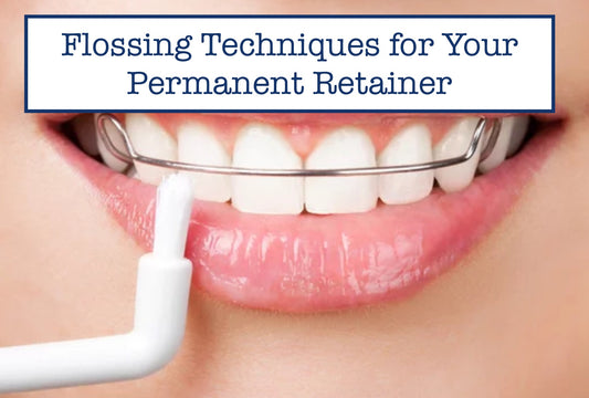 flossing permanent retainer