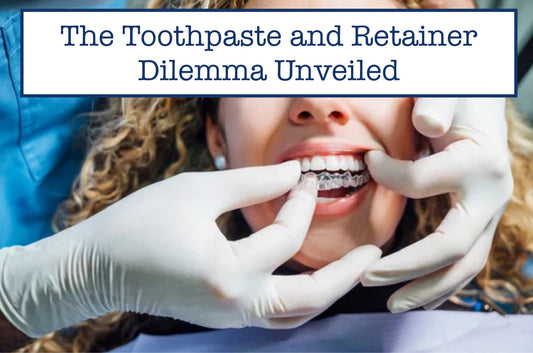 toothpaste and retainer
