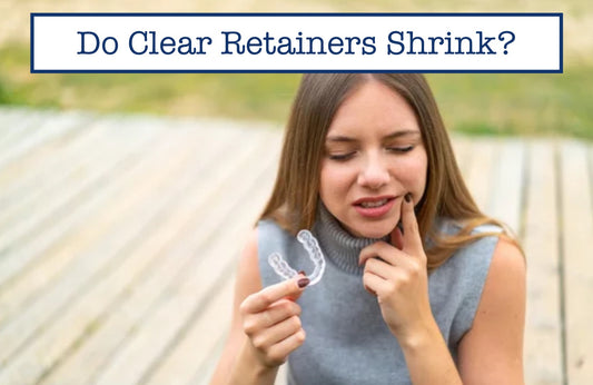 a girl who is experiencing pain with her retainer