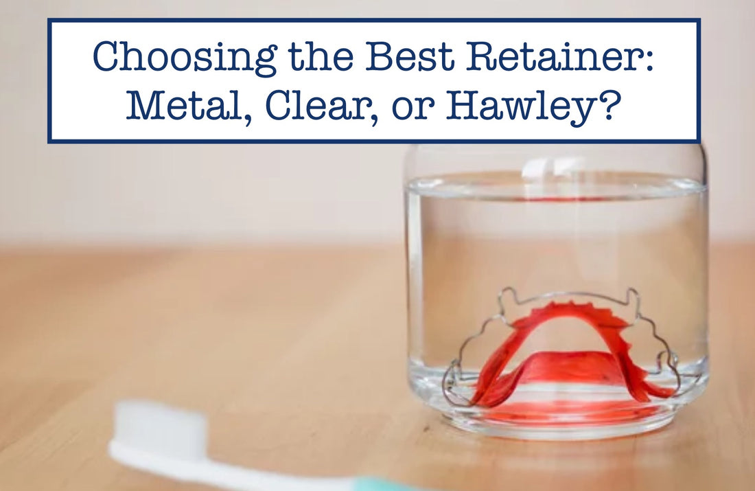 metal. clear, hawley retainer