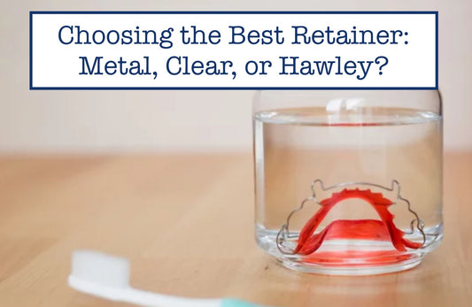 metal. clear, hawley retainer