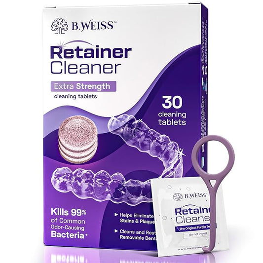 Daily Retainer & Aligner Cleaner Tablets grape scented