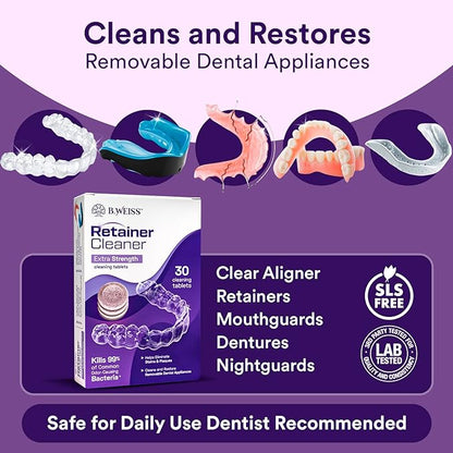 NEW Daily Retainer & Aligner Cleaner Tablets