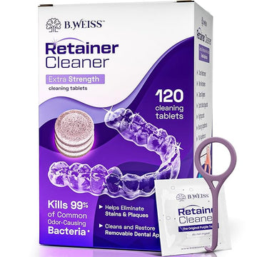 Retainer Cleaner Tablets 120 Count (Pack of 1)