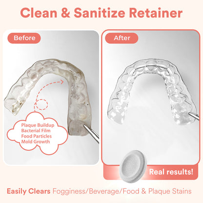 Daily Retainer & Aligner Cleaner Tablets Mint-Scented | No DYE