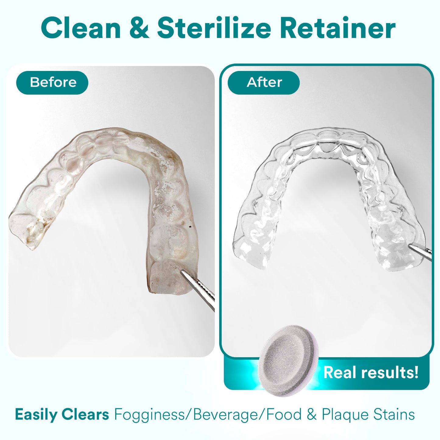 Daily Retainer & Aligner Cleaner Tablets mint scented