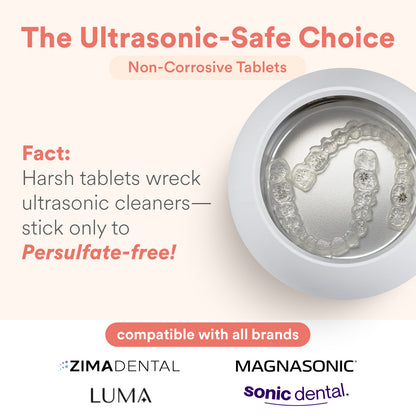 Daily Retainer & Aligner Cleaner Tablets Mint-Scented | No DYE