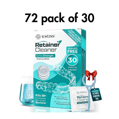 72 box, Pack of 30 Retainer Cleaner Mint Tablets