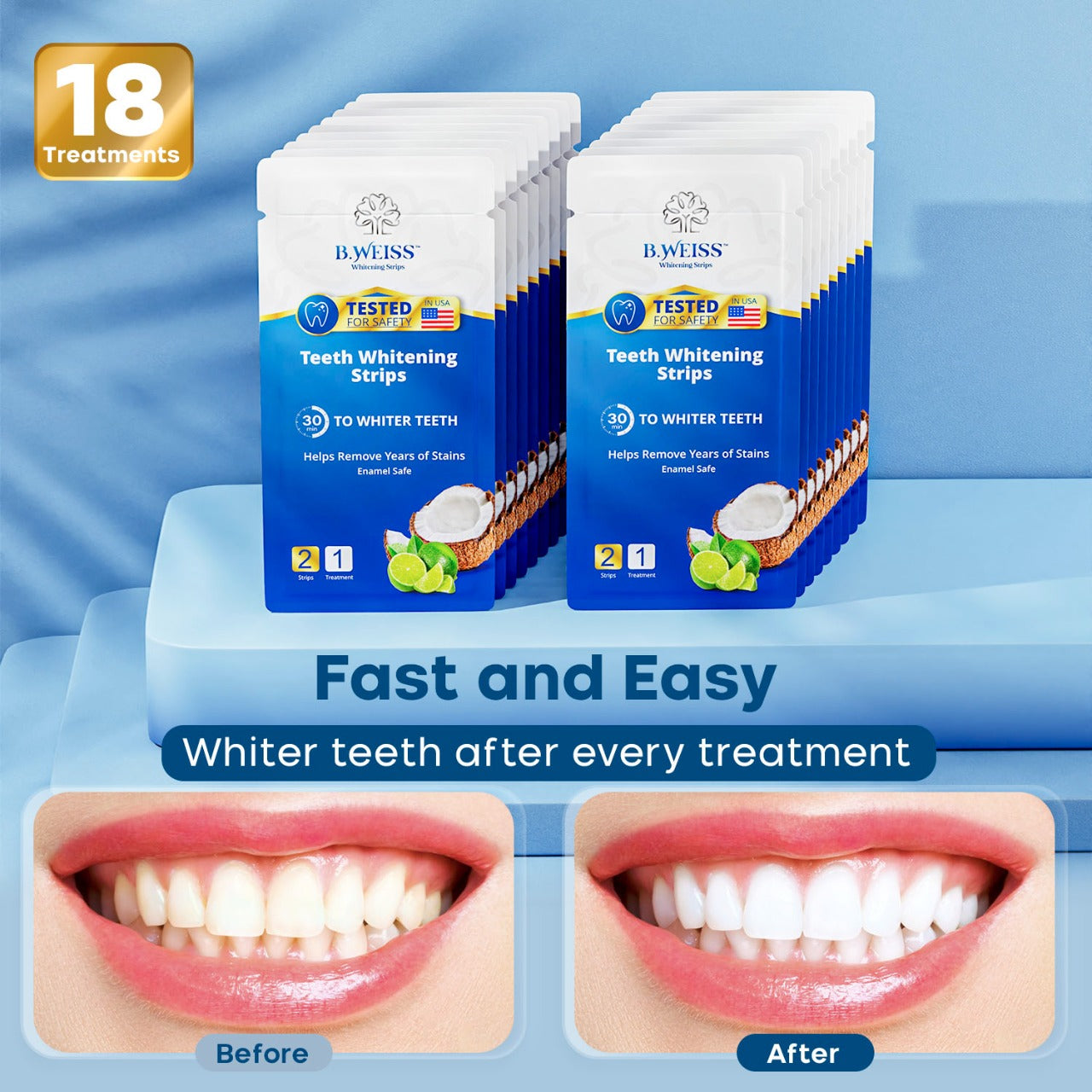 B.WEISS Whitening Strips